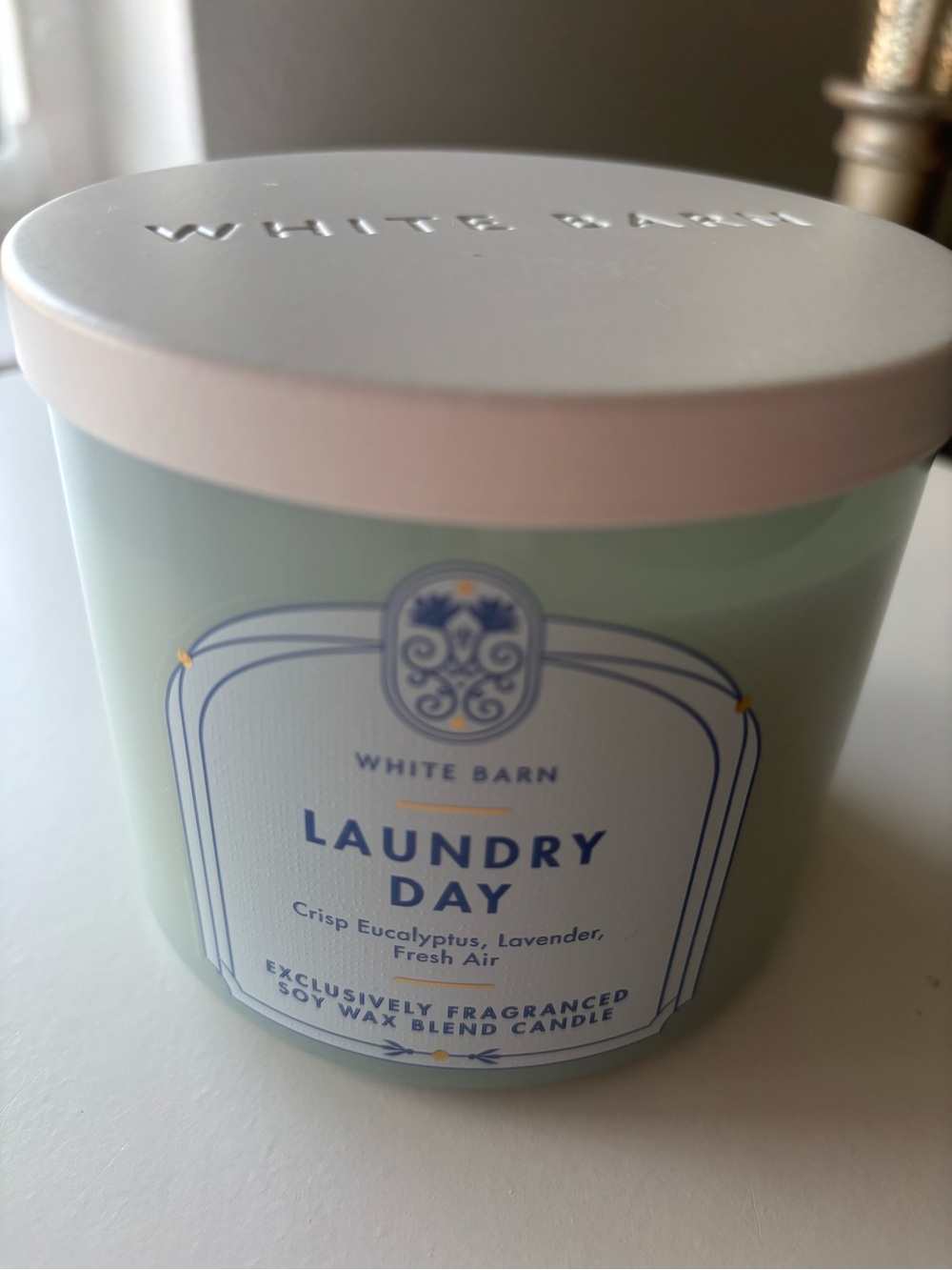 White Barn Laundry Day Candle NEW ITEM Final Sale